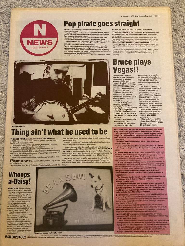 NME 1990 THE SUNDAYS Chimes FALL Jesus And Mary Chain, Ophalen of Verzenden, Zo goed als nieuw, Muziek, Film of Tv