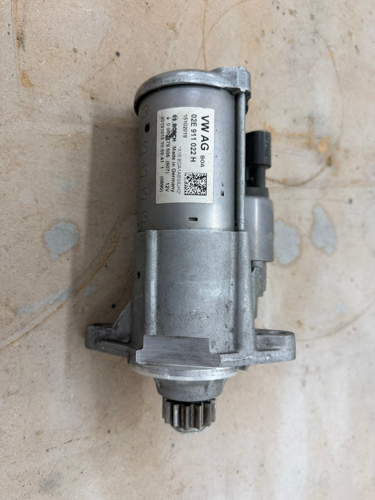 VW Golf 7.5 startmotor 02E911022H, Ophalen