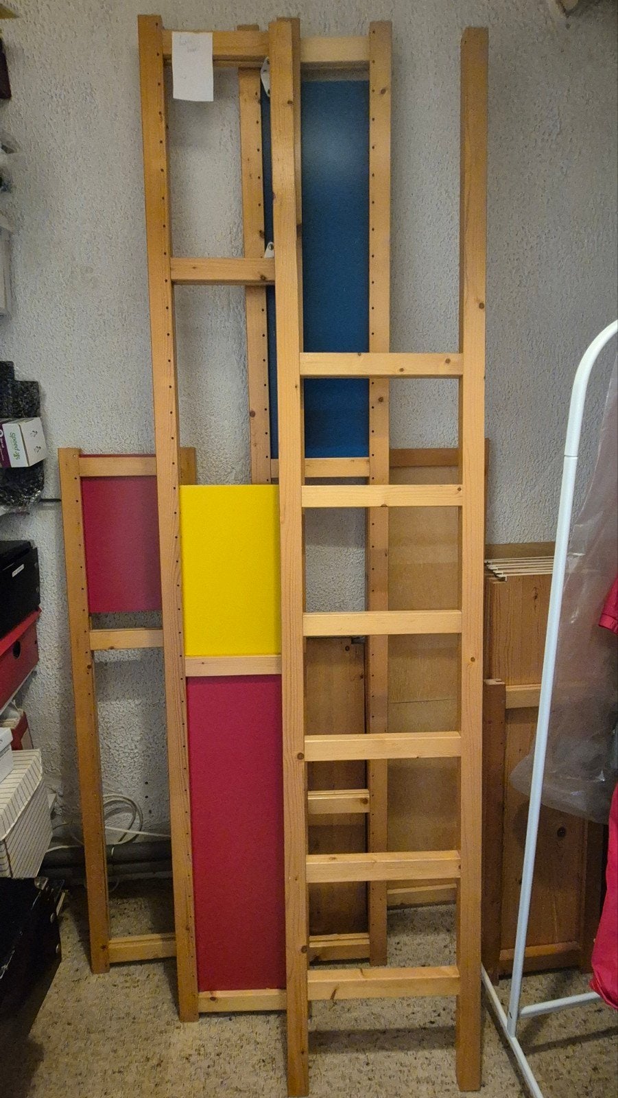 LLundia stelling/ boekenkast . Blank gelakt, Ophalen, Gebruikt