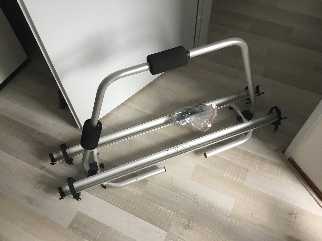 Fietsendrager caravan, Ophalen, Gebruikt