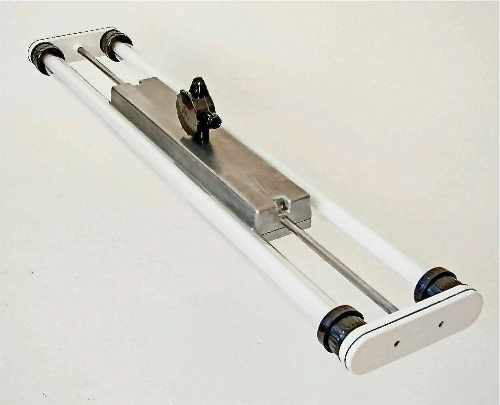 Vintage industriële hanglamp met dimbaar led, Ophalen, Gebruikt, Glas, Vintage, industrieel