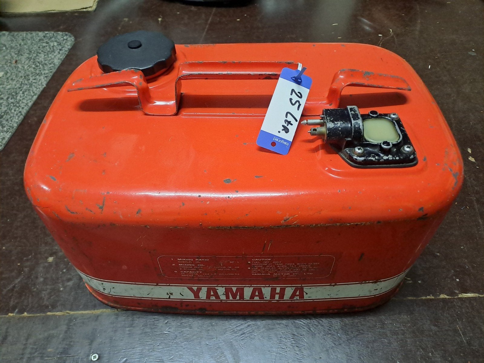 benzinetank voor buitenboordmotor 25 ltr., Watersport en Boten, Bootonderdelen, Ophalen, Gebruikt, Motor en Techniek, Motorboot