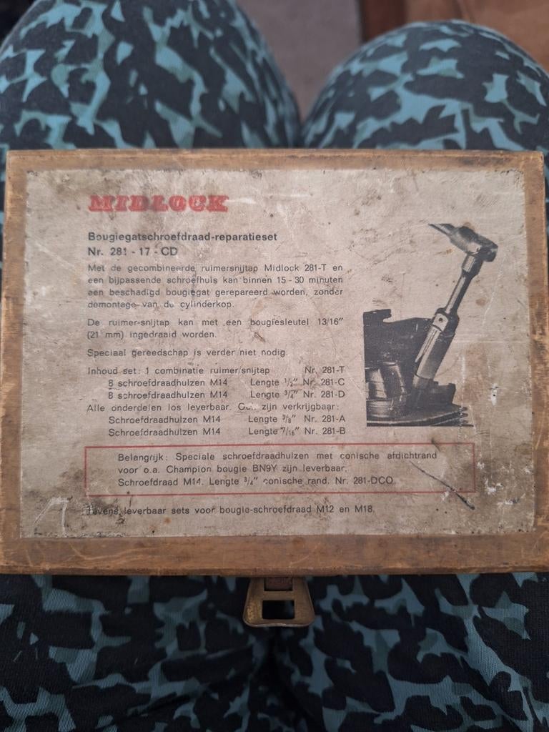 Midlock bougie schroefdraad reparatieset 281-17:CD, Ophalen of Verzenden, Gebruikt, Universele onderdelen