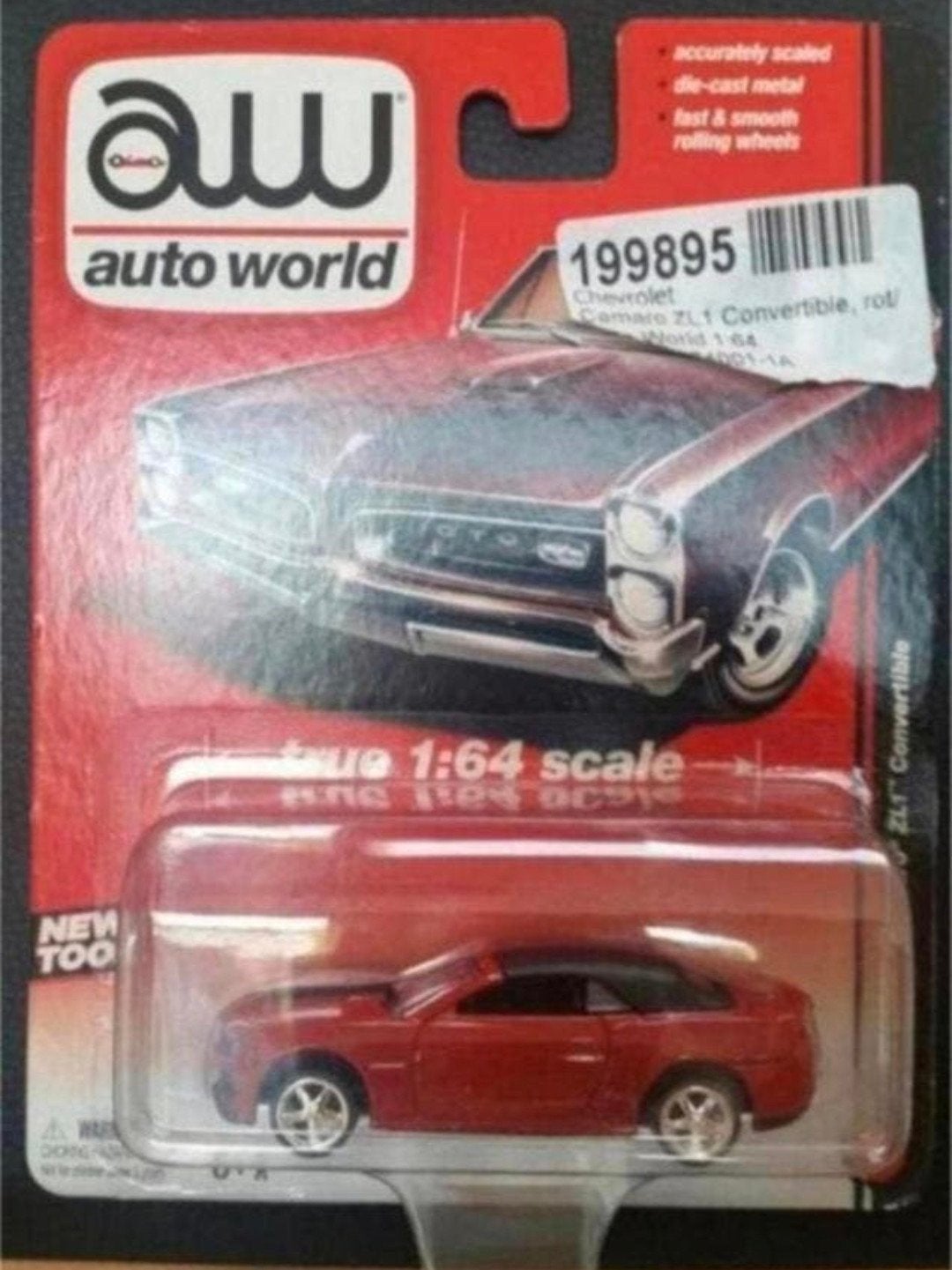 Auto World Chevrolet Camaro ZL1 Convertible 2013 – 1:64, Ophalen of Verzenden, Nieuw, Auto