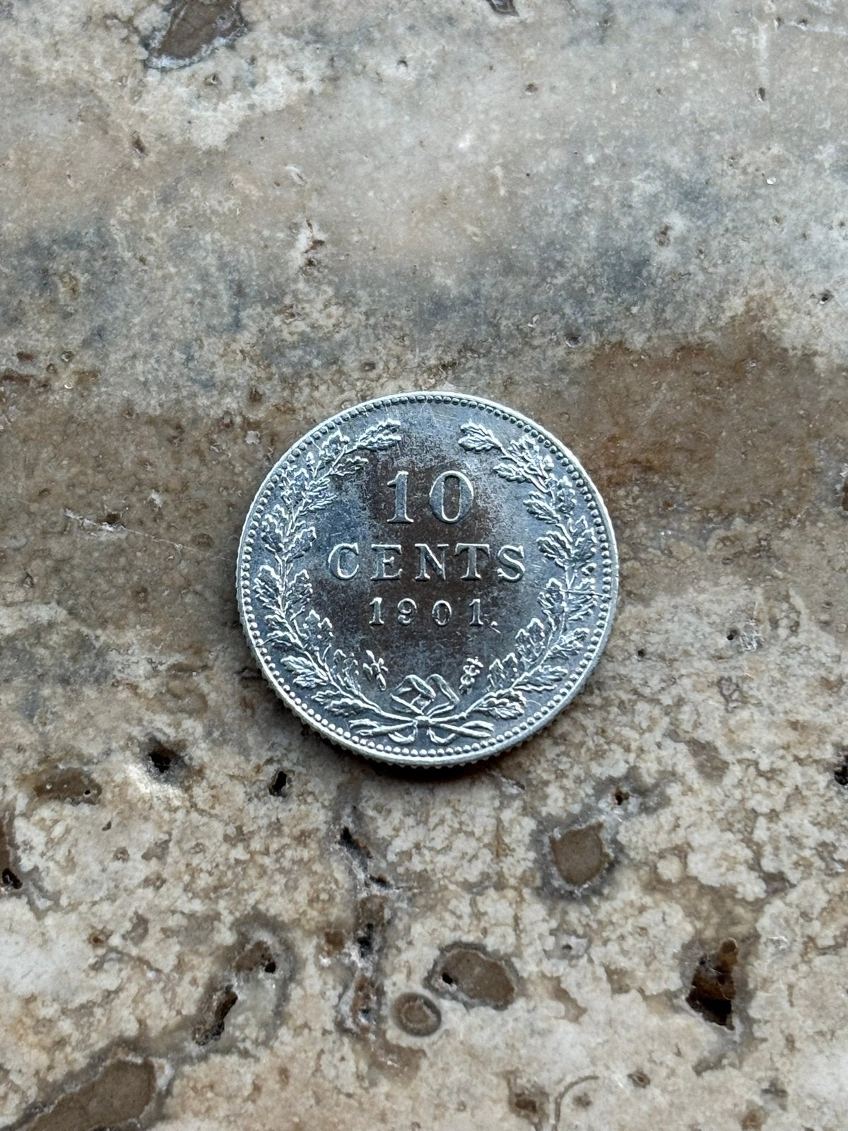10 cent 1901 Wilhelmina , zeer mooie kwaliteit, Zilver, Ophalen of Verzenden, 10 cent, Koningin Wilhelmina