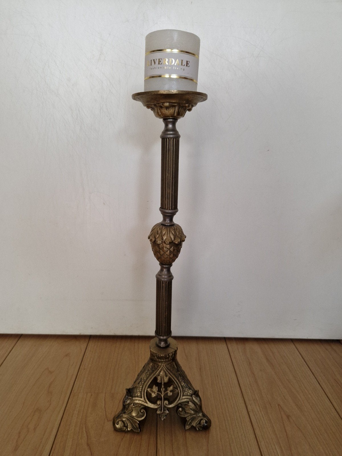 Mooie koperen kandelaar, Ophalen, Koper of Brons