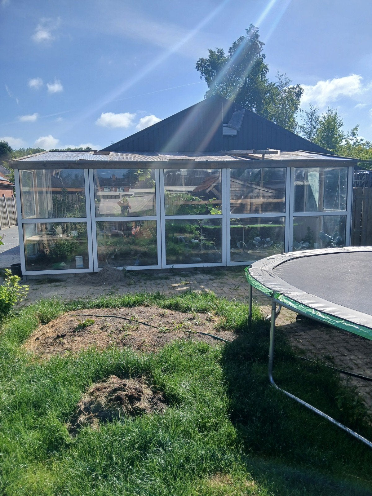 Ruime tuinkas/tuinkamer met dubbel glas en kunststof kozijne, Tuin en Terras, Kassen, Ophalen, Gebruikt, Kweekkas, Glas