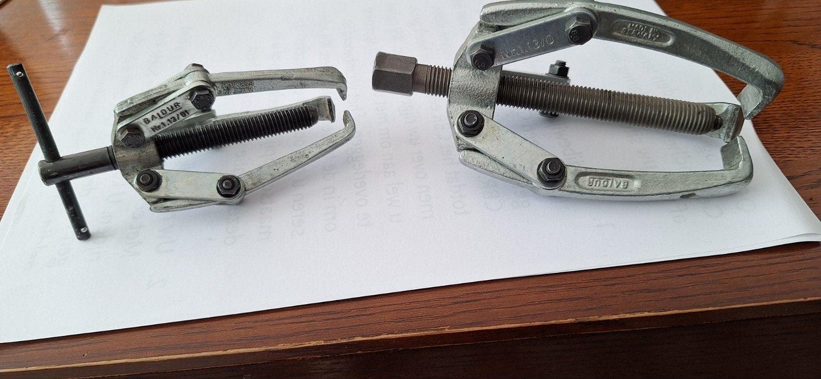 Set van 2 Baldur poelietrekkers - Made in Germany, Ophalen of Verzenden, Gebruikt, Overige typen, Overige merken