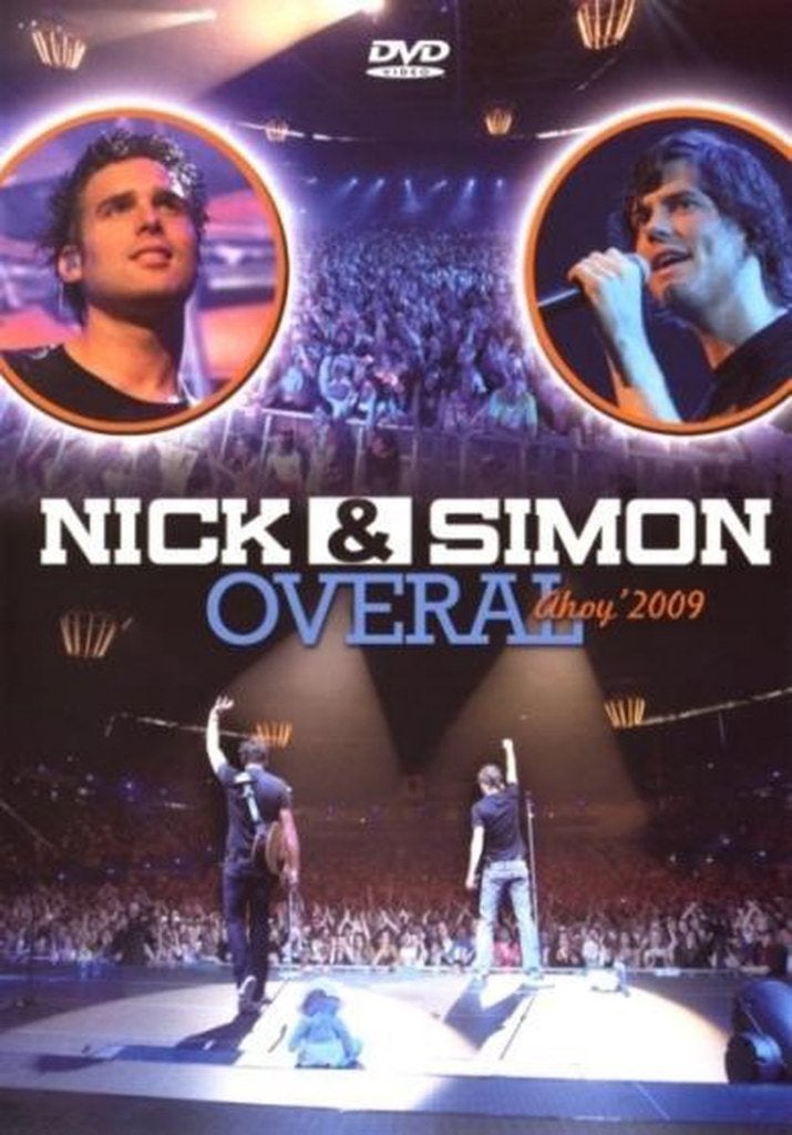 Nick & Simon - Overal Ahoy 2009 DVD, Alle leeftijden, Ophalen of Verzenden, Zo goed als nieuw, Concert
