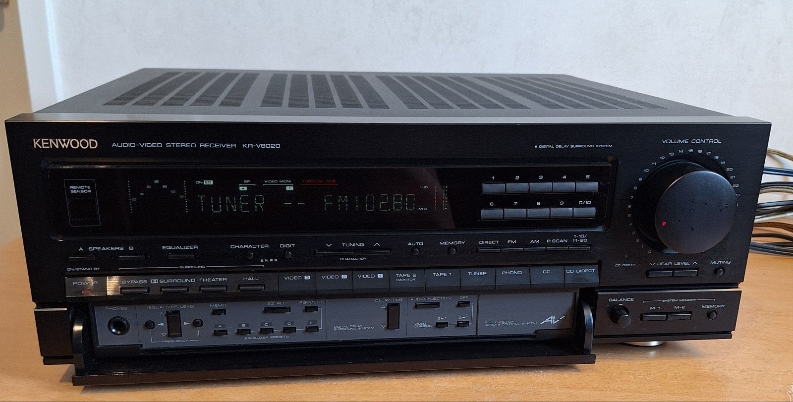 Kenwood KR-V8020 Receiver - Nette en goed werkende staat, Audio, Tv en Foto, Versterkers en Receivers, Overige merken, Ophalen of Verzenden