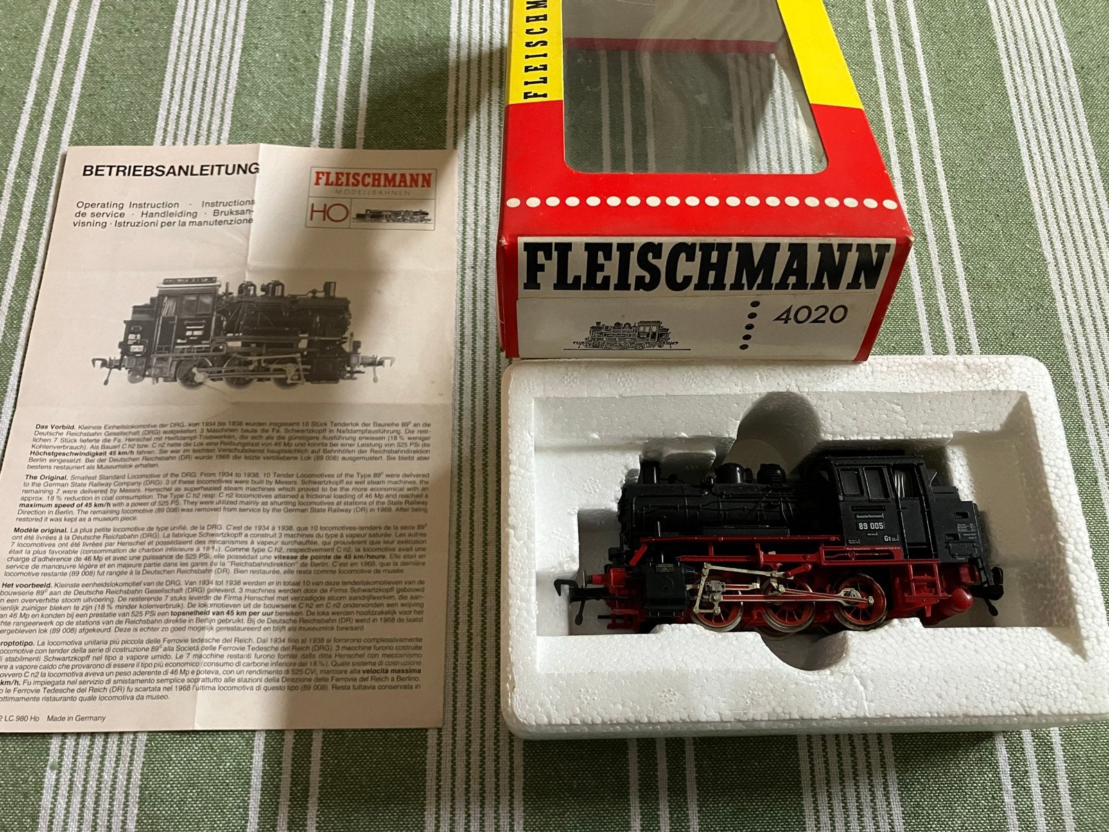 Fleischmann HO 4020 Stoomlocomotief BR 89 005 (Gebruikt), Fleischmann, Ophalen of Verzenden, Zo goed als nieuw, Analoog