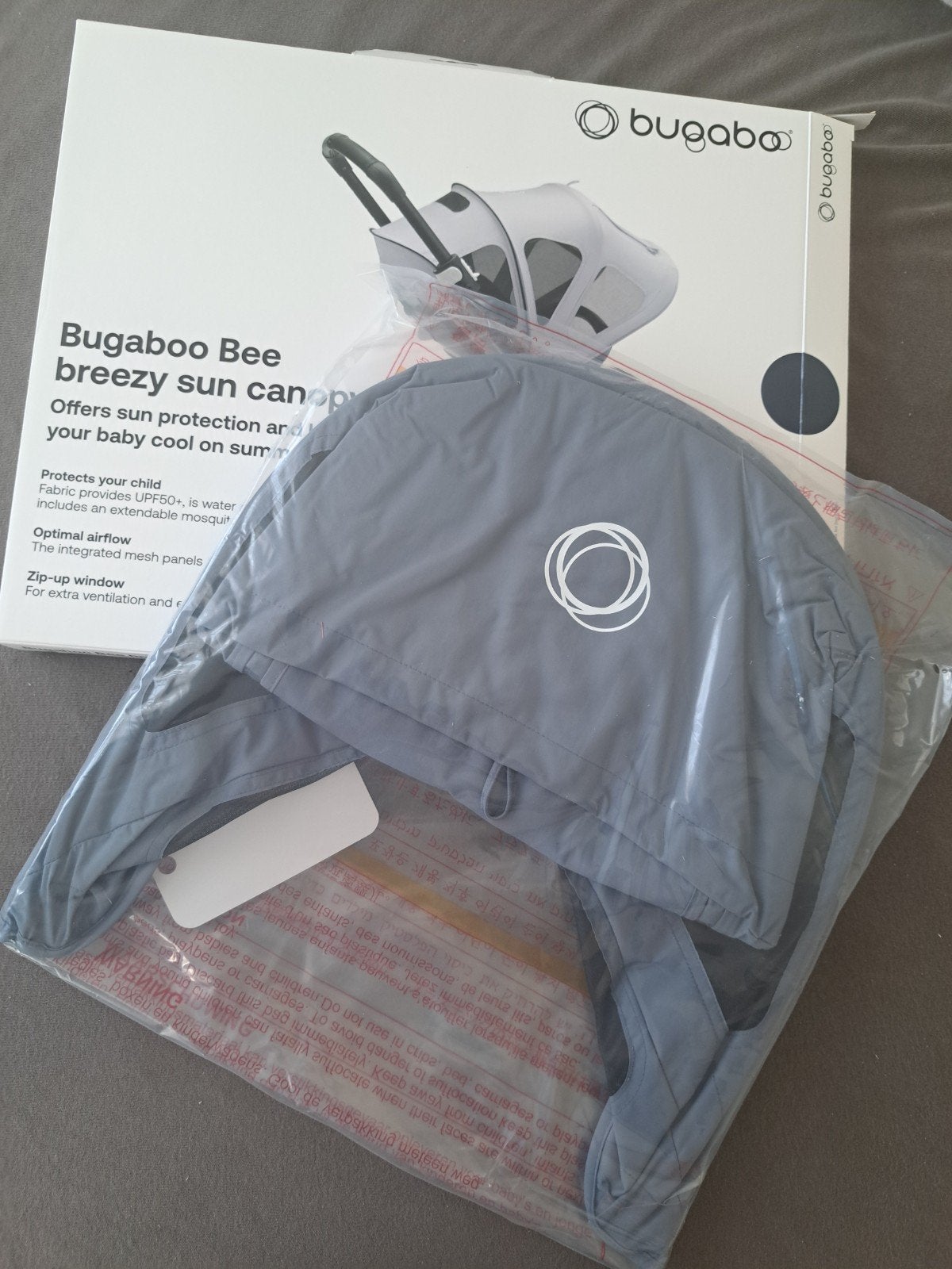 Bugaboo Bee  breezy zonnekap - NIEUW, Ophalen of Verzenden, Nieuw, Zonnekap