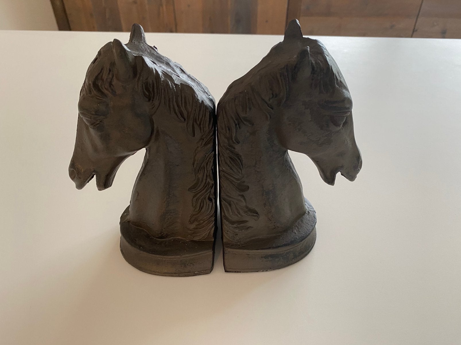 Paardenhoofd ijzeren boekensteunen, Ophalen of Verzenden, Zo goed als nieuw