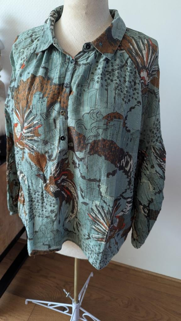 POM Amsterdam blouse 36, Ophalen of Verzenden, Zo goed als nieuw, Maat 36 (S), Pom Amsterdam