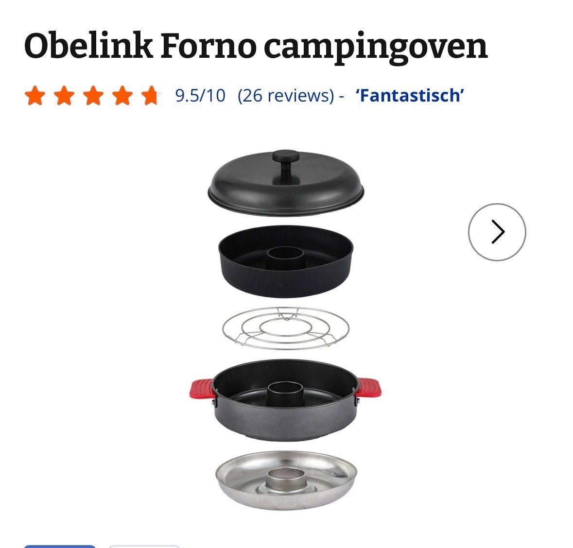 Obelink Forno campingoven - Versgebakken lekkernijen overal!, Ophalen, Zo goed als nieuw