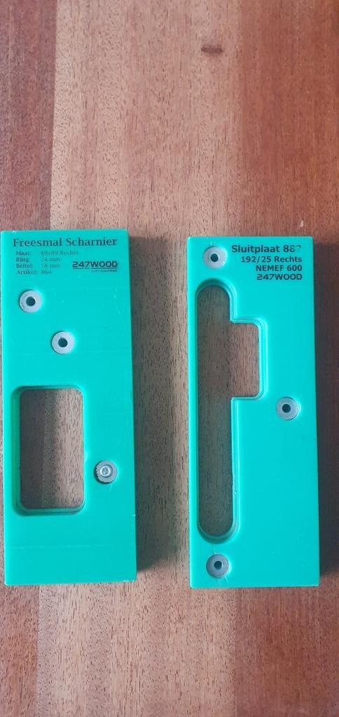 Freesmallen voor scharnieren en sluitplaat, Doe-het-zelf en Verbouw, Gereedschap | Freesmachines, Ophalen of Verzenden, Gebruikt