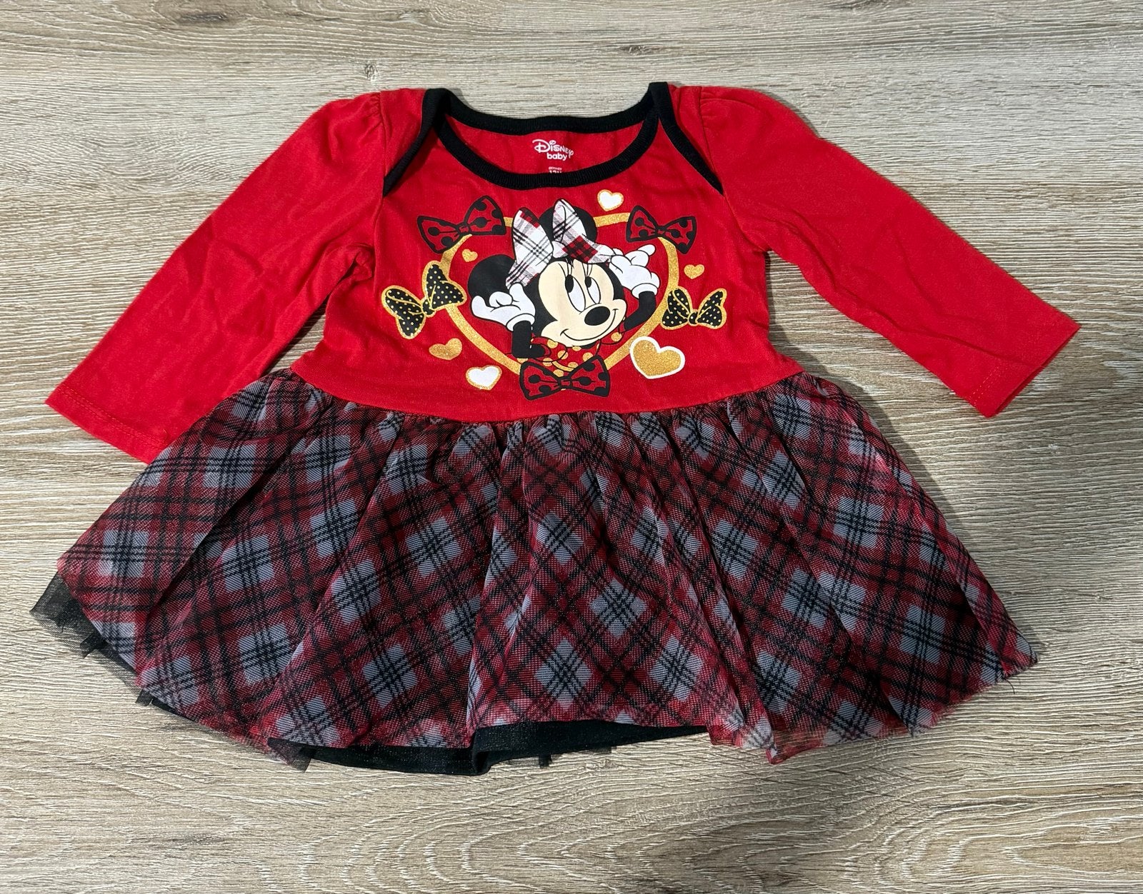 Nieuwe Schattige Minnie Mouse jurk voor baby's (12M), Ophalen of Verzenden, Nieuw, Meisje
