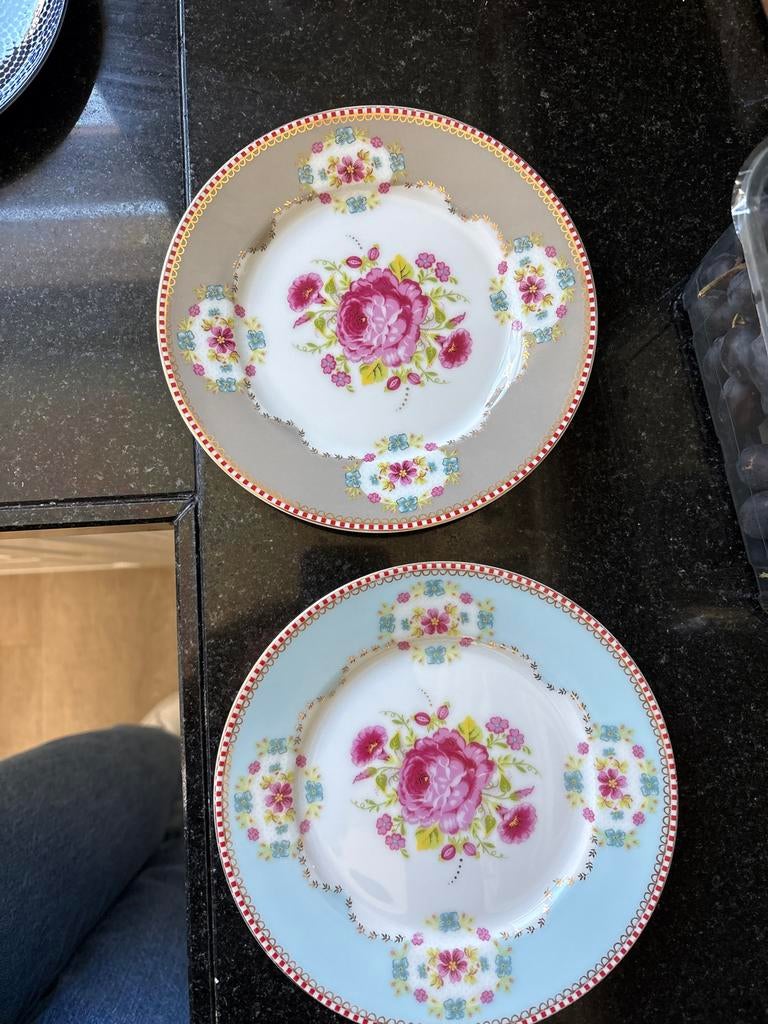 Pip Studio Gebaksbordjes - Set van 2, Ophalen, Zo goed als nieuw, Bord(en), Overige stijlen