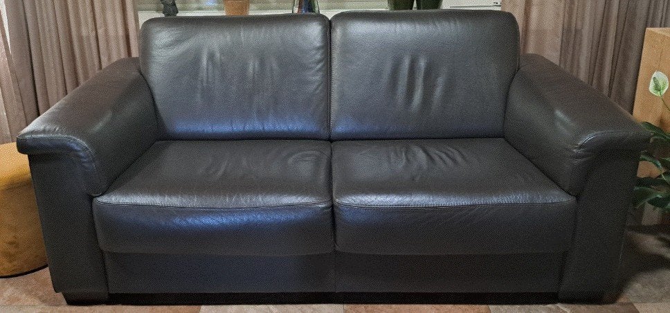 2 stuks 2,5 zits lederen bank, Ophalen, Gebruikt, Klassiek, 150 tot 200 cm