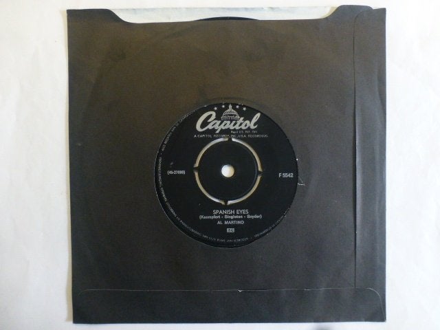 Al Martino. Spanish eyes. / Melody of love., Gebruikt, 7 inch, Single, Ophalen of Verzenden