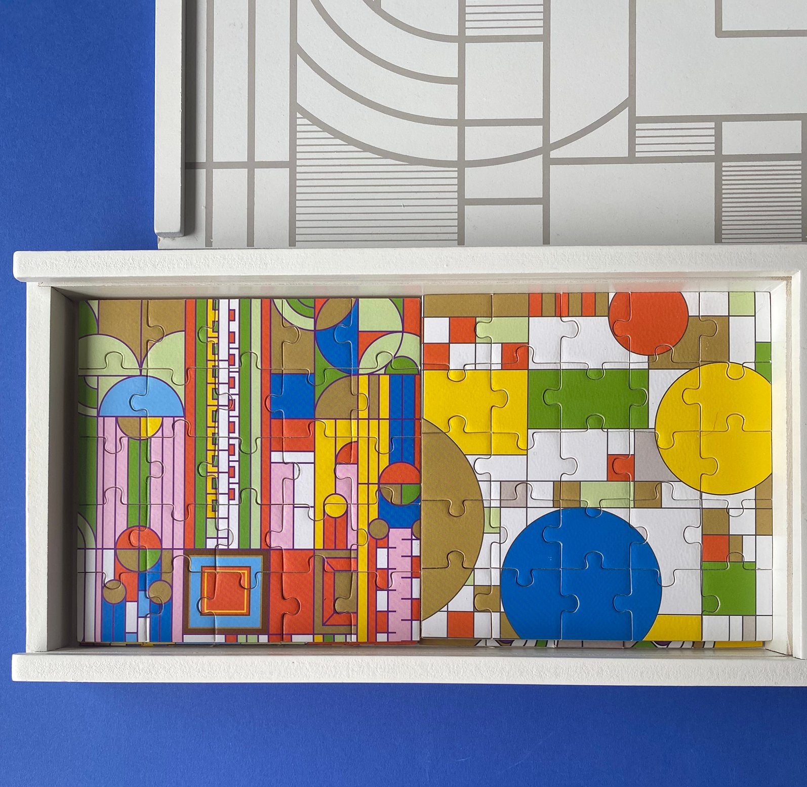 FRANK LLOYD WRIGHT puzzles 6 stuks, Antiek en Kunst, Ophalen of Verzenden