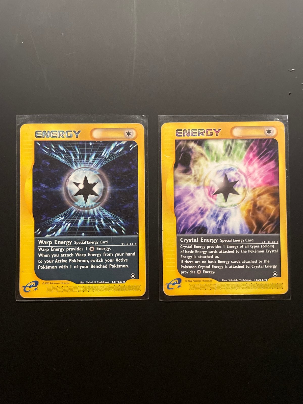 Pokémon Crystal Energy & Warp Energy Kaarten (Engels), Hobby en Vrije tijd, Ophalen of Verzenden, Gebruikt, Meerdere kaarten