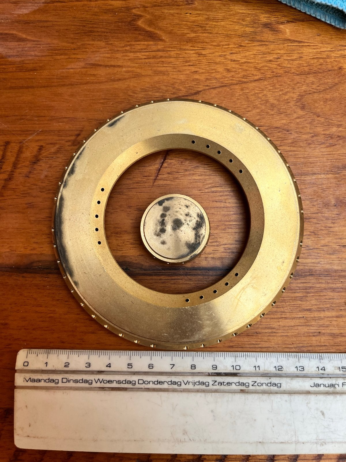 Nieuwe Boretti gasfornuis ring 12cm, Overige typen, Goud, Nieuw, Ophalen of Verzenden