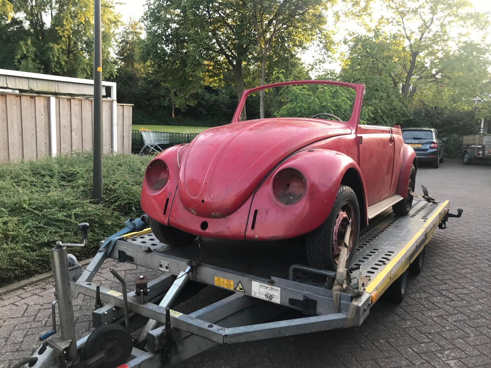Te koop Volkswagen kever karmann cabriolet bj 1968, Auto's, Cabriolet, Handgeschakeld, Particulier, Kunstmatig leder