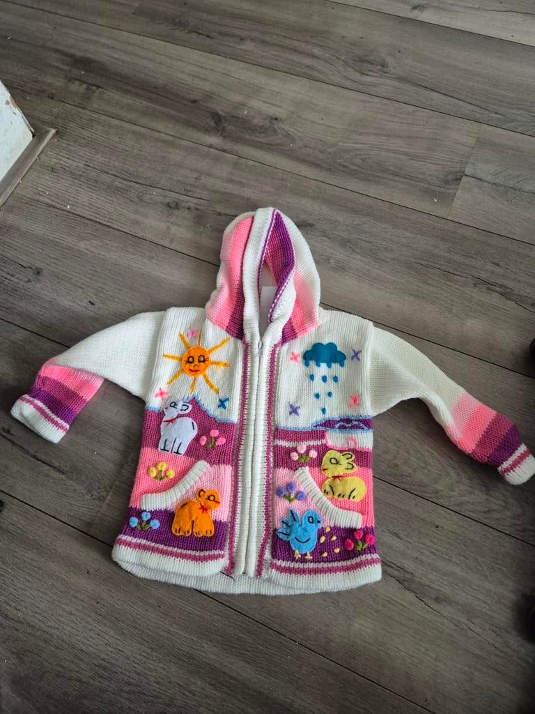 Nieuw vestje uit Peru met rits en 2 zakjes, Kinderen en Baby's, Ophalen of Verzenden