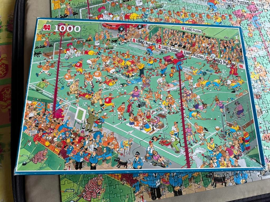Jan van Haasteren 1000 st Hockey 1677, Hobby en Vrije tijd, Denksport en Puzzels, Ophalen of Verzenden, 500 t/m 1500 stukjes, Gebruikt