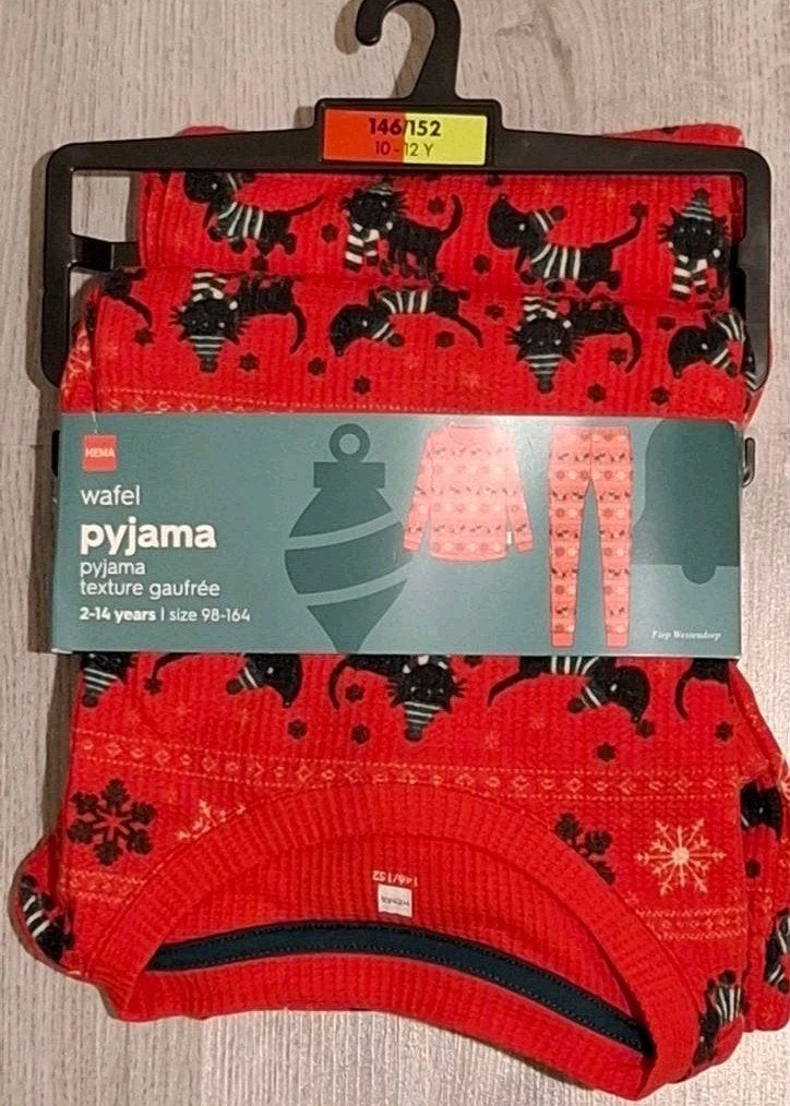 kinderpyjama Maat 146/152 . Hema.kerst., Ophalen, Nacht- of Onderkleding, Jongen of Meisje, Nieuw