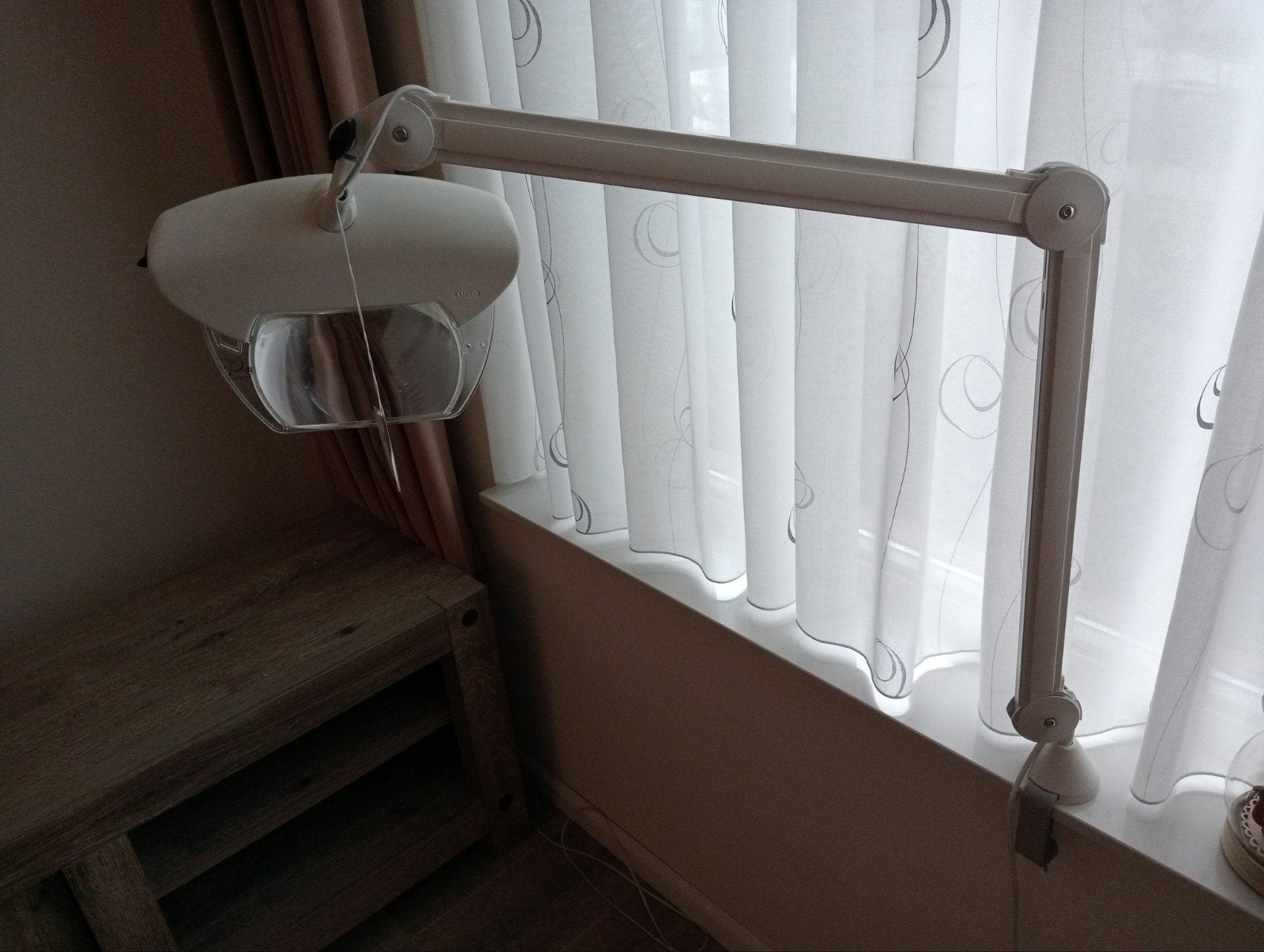 Loep lamp luxo, Ophalen, Loeplamp