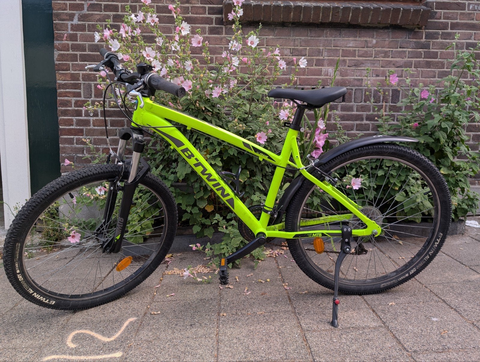 B'Twin Rockrider 340 Mountainbike - Geel/Zwart, Minder dan 45 cm, Ophalen, Gebruikt, Overige merken