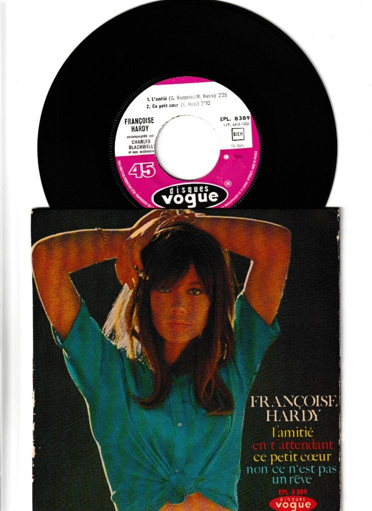 FRANCOISE HARDY EP SINGLE-L'AMITIE // CE PETIT C OEUR [7'']/, Verzenden, 7 inch, Fotohoes, Zo goed als nieuw