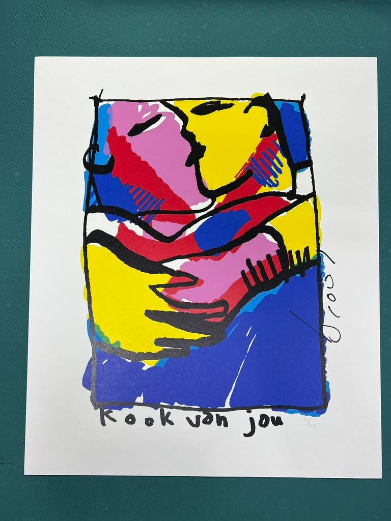 Herman Brood zeefdruk Kook van jou + certificaat, Antiek en Kunst, Ophalen
