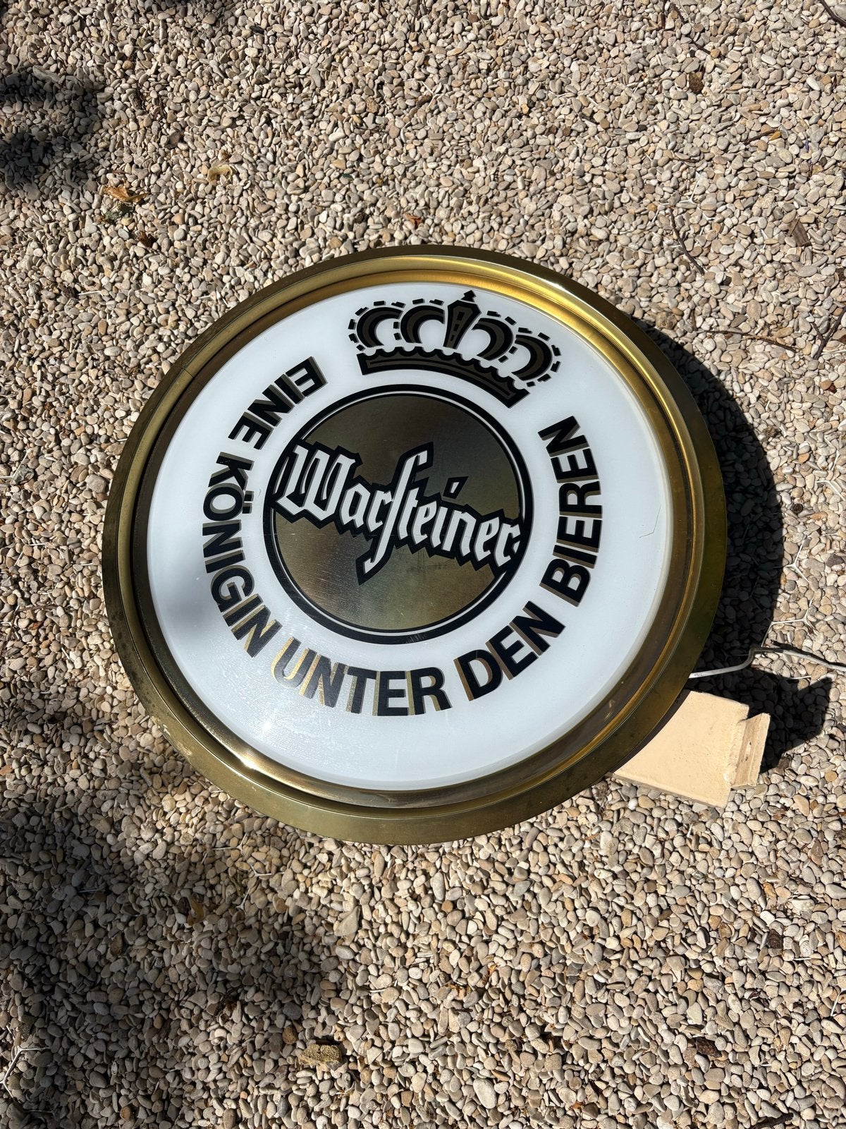 Warsteiner Lichtbak - Een Koningin Onder Den Bieren, Ophalen of Verzenden, Gebruikt, Lichtbak of (neon) lamp