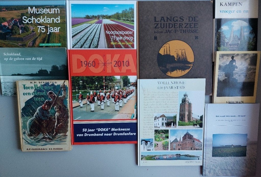 11 Historische boeken van Schokland en de prov. Flevoland, Boeken, Geschiedenis | Stad en Regio, 20e eeuw of later, Ophalen of Verzenden