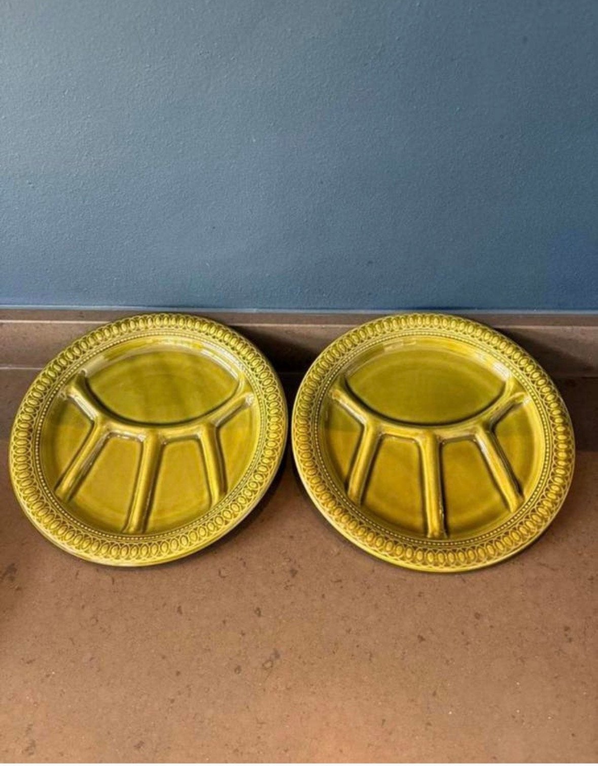 Vintage borden voor fondue, Ophalen of Verzenden