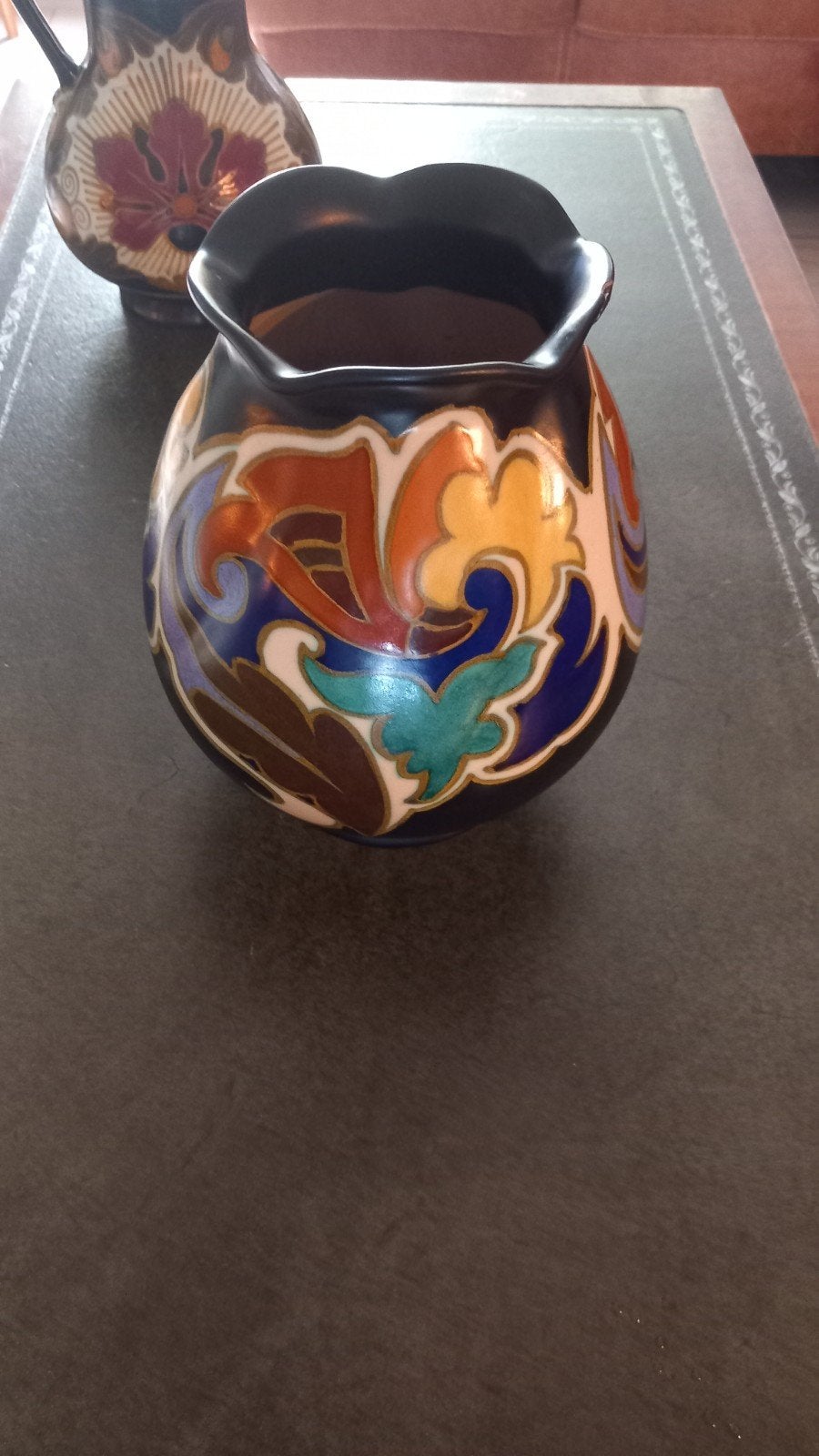 Zeldzame Plazuid Gouda Holland Gratius vaas, Antiek en Kunst, Ophalen of Verzenden