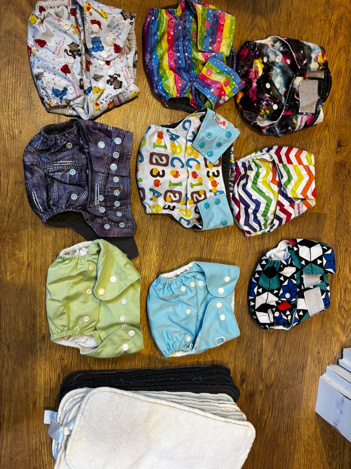 9x wasbare pocket luier, Ophalen of Verzenden, Gebruikt, Overige typen
