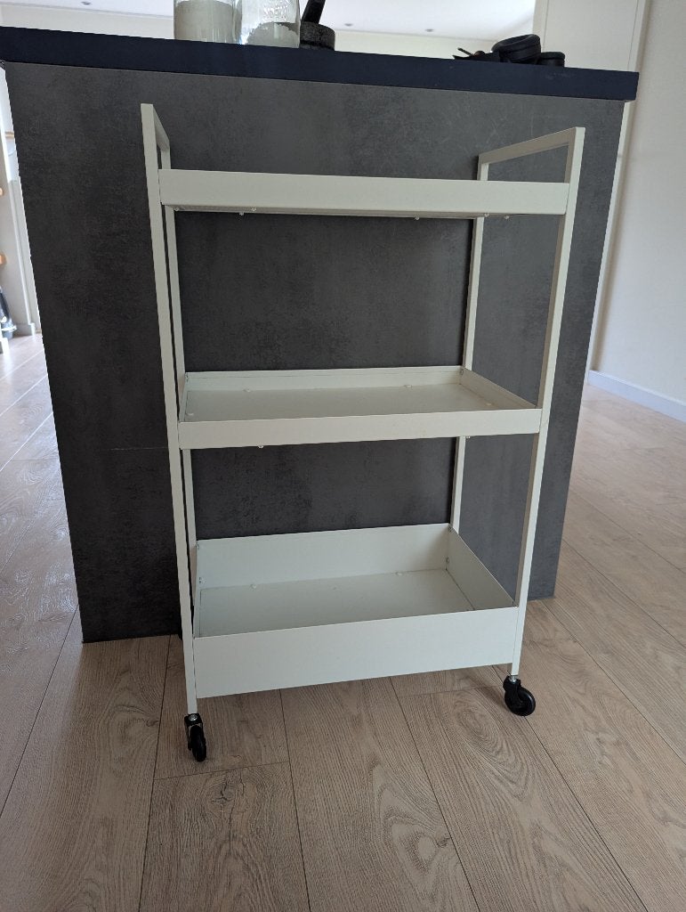 IKEA NISSAFORS roltafel keuken, 50 tot 100 cm, Ophalen of Verzenden, Zo goed als nieuw, Metaal