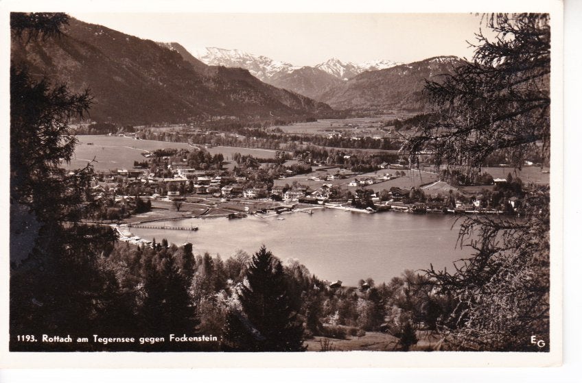 ROTTACH am Tegernsee gegen Fockenstein. 29-06, Ophalen of Verzenden, 1940 tot 1960, Ongelopen, Duitsland