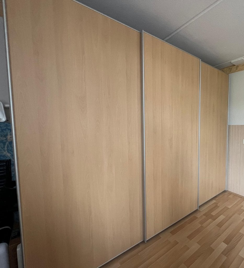 Kast, 3-delig met schuifdeuren, Ophalen, Met deur(en), 200 cm of meer, Zo goed als nieuw