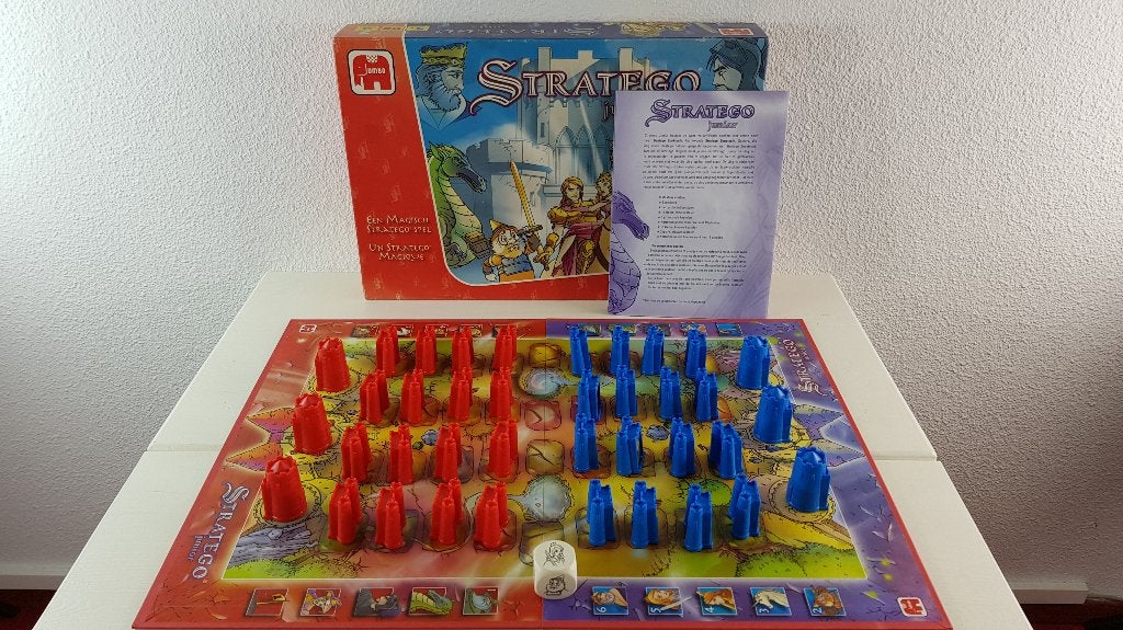 Junior Stratego, Jumbo nieuwe versie rode doos, compleet. 8C, Tweedehands verkoop, Tweedehands verkoop, Gebruikt, Ophalen of Verzenden