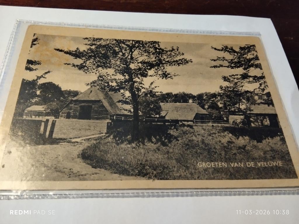 1941 GROETEN VAN DE VELUWE   oude boerderij., Ophalen of Verzenden, 1940 tot 1960