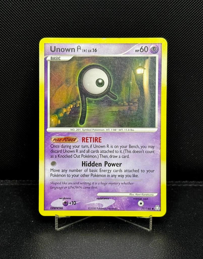 Unown 77/146 Legends Awakened 2008, Hobby en Vrije tijd, Verzamelkaartspellen | Pokémon, Zo goed als nieuw, Ophalen of Verzenden