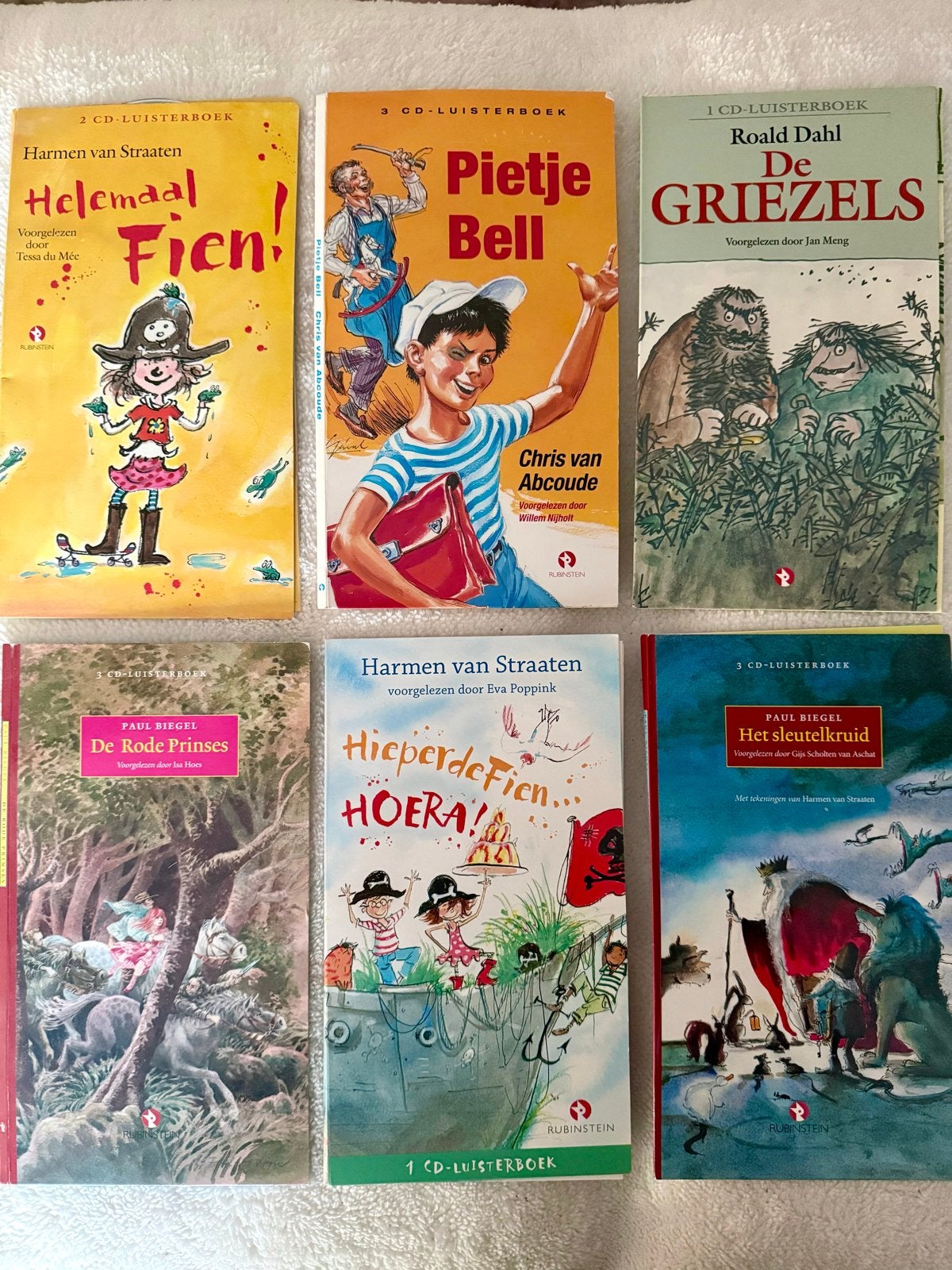 6 Luisterboeken: Roald Dahl, Paul Biegel, Harmen van Straate, Boeken, Ophalen of Verzenden, Zo goed als nieuw, Fictie