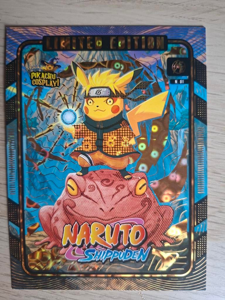 Pokémon Pikachu Cosplay Naruto Shippuden kaart, Ophalen of Verzenden