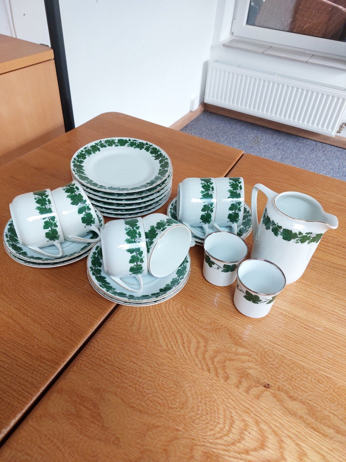 Alt Schönwald 6-delig servies met druivenbladmotief, Antiek en Kunst, Ophalen of Verzenden