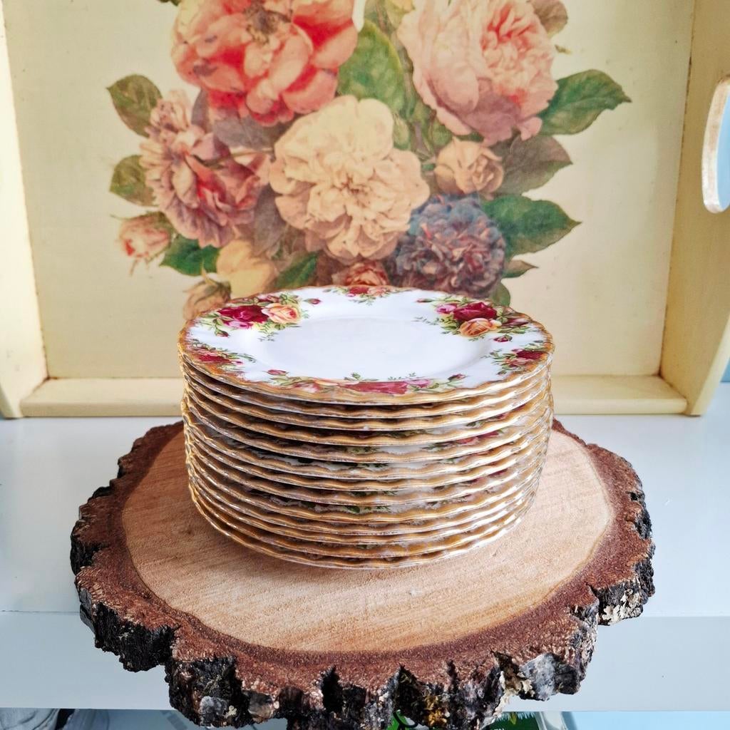 Royal Albert 'Old Country Roses', gebaksbordjes, Ophalen of Verzenden
